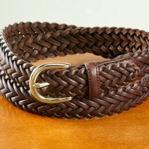 Cabi True Leather Braided Belt - size SM